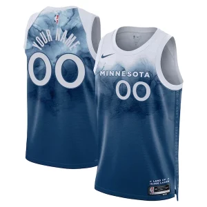 Fantastic Minnesota Timberwolves Nike Unisex 2023/24 Custom Swingman Jersey   Blue   City Edition to elevate your game - day look