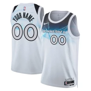 Exquisite Minnesota Timberwolves Nike Unisex 2024/25 Custom Swingman Jersey   City Edition   White a must - have for collectors