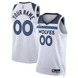 Superb Minnesota Timberwolves Nike Unisex Swingman Custom Jersey White   Association Edition to stand out at the arena