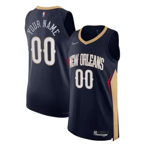 Magnificent New Orleans Pelicans Nike 2021/22 Diamond Authentic Custom Jersey   Icon Edition   Navy perfect for showing team spirit