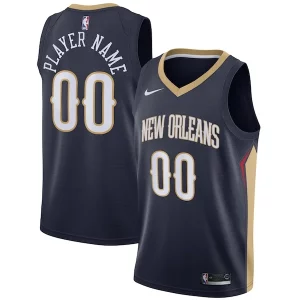 Superb New Orleans Pelicans Nike Swingman Custom Jersey Navy   Icon Edition to stand out at the arena