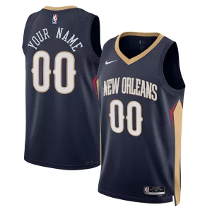 Magnificent New Orleans Pelicans Nike Unisex 2022/23 Swingman Custom Jersey Navy   Icon Edition for passionate basketball fans