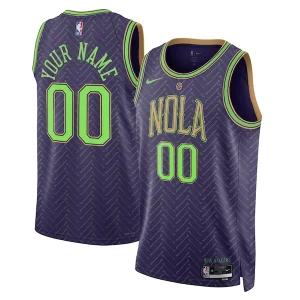Stunning New Orleans Pelicans Nike Unisex 2024/25 Custom Swingman Jersey   City Edition   Purple perfect for showing team spirit