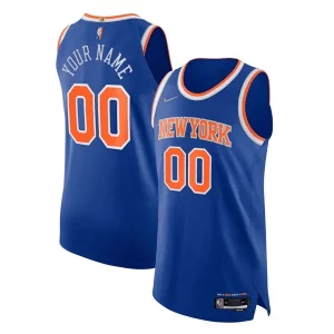 Premium New York Knicks Nike 2021/22 Diamond Swingman Authentic Custom Jersey   Icon Edition   Blue for passionate basketball fans