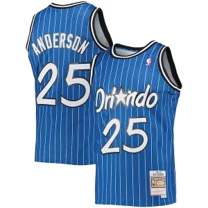 Exquisite Nick Anderson Orlando Magic 1994/95 Hardwood Classics Swingman Jersey   Blue to elevate your game - day look