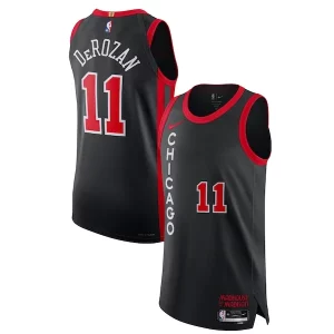 Gorgeous Nike DeMar DeRozan Chicago Bulls Authentic Jersey   City Edition   Black for passionate basketball fans