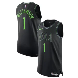 Gorgeous Nike Zion Williamson New Orleans Pelicans Authentic Jersey   City Edition   Black a must - have for collectors