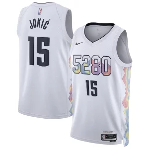 Charming Nikola Jokic Denver Nuggets Nike Unisex 2024/25 Swingman Player Jersey   City Edition   White to elevate your game - day look