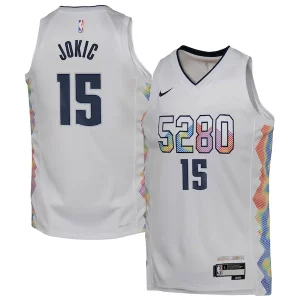 Exquisite Nikola Jokic Denver Nuggets Nike Youth 2024/25 Swingman Player Jersey   City Edition   White to elevate your game - day look