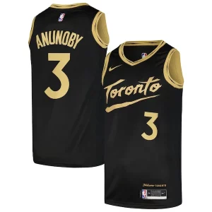 Magnificent OG Anunoby Toronto Raptors Nike Swingman Player Jersey   City Edition   Black a must - have for collectors