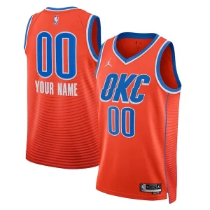Stunning Oklahoma City Thunder Jordan Brand Unisex 2022/23 Swingman Custom Jersey   Statement Edition   Orange for ultimate sports enthusiasts