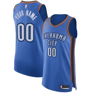 Exquisite Oklahoma City Thunder Nike Authentic Custom Jersey Blue   Icon Edition a must - have for collectors