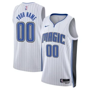 Exquisite Orlando Magic Nike Unisex Swingman Custom Jersey White   Association Edition for passionate basketball fans