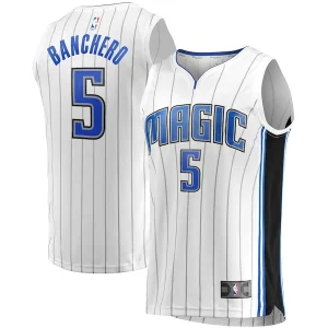 Gorgeous Paolo Banchero Orlando Magic Fast Break Association Jersey   White to elevate your game - day look