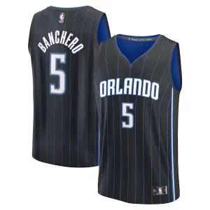 Premium Paolo Banchero Orlando Magic Youth Fast Break Replica Player Jersey   Icon Edition   Black perfect for showing team spirit