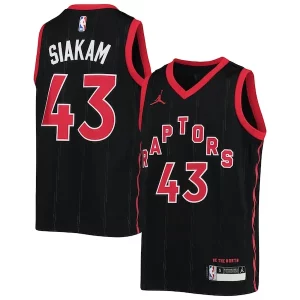 Stunning Pascal Siakam Toronto Raptors Jordan Brand Youth 2020/21 Swingman Jersey   Statement Edition   Black to stand out at the arena