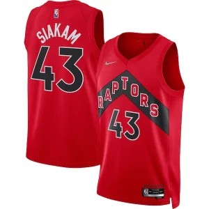 Gorgeous Pascal Siakam Toronto Raptors Nike 2021/22 Diamond Swingman Jersey   Icon Edition   Red to stand out at the arena