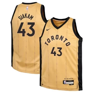 Fantastic Pascal Siakam Toronto Raptors Nike Youth Swingman Replica Jersey   City Edition   Gold a must - have for collectors