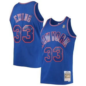 Magnificent Patrick Ewing New York Knicks 1996/97 Hardwood Classics Swingman Jersey   Blue to elevate your game - day look