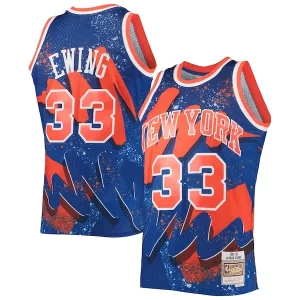 Stunning Patrick Ewing New York Knicks Hardwood Classics 1991/92 Hyper Hoops Swingman Jersey   Blue to elevate your game - day look