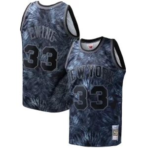 Magnificent Patrick Ewing New York Knicks Hardwood Classics 1991/92 Tie Dye Swingman Jersey   Black to stand out at the arena