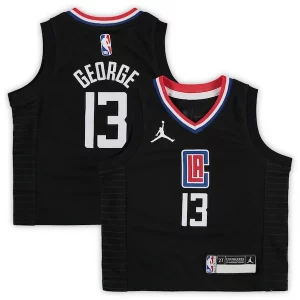 Fantastic Paul George LA Clippers Jordan Brand Toddler 2020/21 Jersey   Black   Statement Edition perfect for showing team spirit