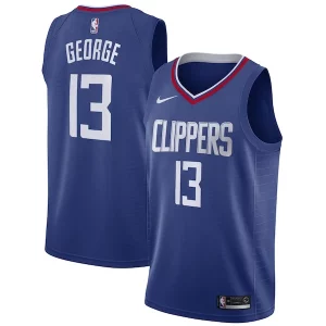 Fantastic Paul George LA Clippers Nike 2019/20 Swingman Jersey Blue   Icon Edition for ultimate sports enthusiasts