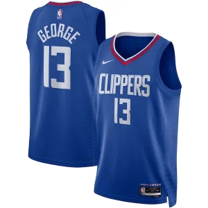 Stunning Paul George LA Clippers Nike Unisex Swingman Jersey   Icon Edition   Royal a must - have for collectors