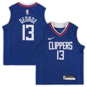 Superb Paul George LA Clippers Preschool Nike 2020/21 Fast Break Replica Jersey   Royal   Icon Edition for passionate basketball fans