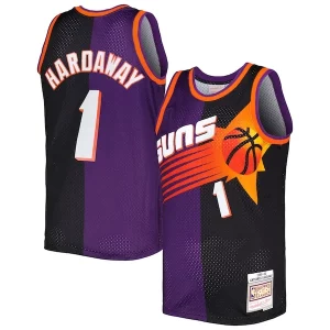 Stunning Penny Hardaway Phoenix Suns Hardwood Classics 1999/00 Split Swingman Jersey   Purple/Black to elevate your game - day look
