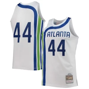 Magnificent Pete Maravich Atlanta Hawks 1970/71 Hardwood Classics Swingman Jersey   White perfect for showing team spirit