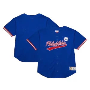 Exquisite Philadelphia 76ers Hardwood Classics On The Clock Mesh Fashion Baseball Jersey   Royal for ultimate sports enthusiasts