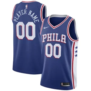 Fantastic Philadelphia 76ers Nike 2020/21 Swingman Custom Jersey   Icon Edition   Royal for ultimate sports enthusiasts