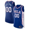Magnificent Philadelphia 76ers Nike 2021/22 Diamond Authentic Custom Jersey   Icon Edition   Royal to stand out at the arena