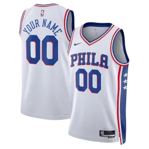 Exquisite Philadelphia 76ers Nike Unisex 2022/23 Swingman Custom Jersey White   Association Edition to stand out at the arena