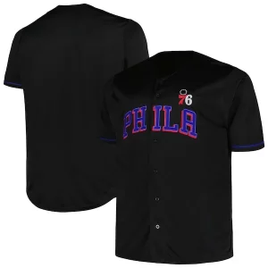 Superb Philadelphia 76ers Profile Big & Tall Pop Jersey   Black to elevate your game - day look