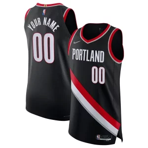 Charming Portland Trail Blazers Nike 2021/22 Diamond Authentic Custom Jersey   Icon Edition   Black perfect for showing team spirit
