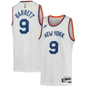 Premium RJ Barrett New York Knicks Nike Youth 2021/22 Swingman Player Jersey   Classic Edition   White perfect for showing team spirit