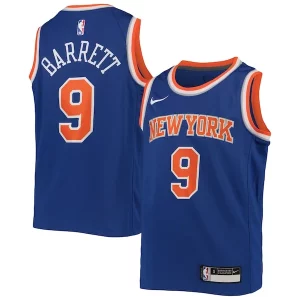 Stunning RJ Barrett New York Knicks Nike Youth Swingman Jersey   Icon Edition   Royal to elevate your game - day look