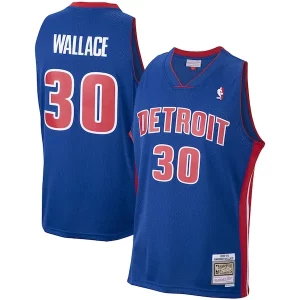 Superb Rasheed Wallace Detroit Pistons 2003/04 Hardwood Classics Swingman Jersey   Royal for ultimate sports enthusiasts