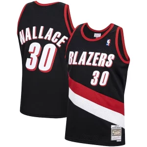 Magnificent Rasheed Wallace Portland Trail Blazers 1999/00 Hardwood Classics Swingman Jersey   Black to elevate your game - day look