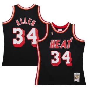 Premium Ray Allen Miami Heat 2013/14 Hardwood Classics Swingman Jersey   Black to elevate your game - day look