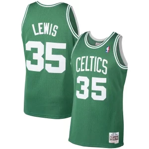 Superb Reggie Lewis Boston Celtics 1987/88 Hardwood Classics Swingman Jersey   Kelly Green to elevate your game - day look