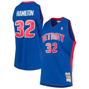 Premium Richard Hamilton Detroit Pistons 2003/04 Hardwood Classics Swingman Jersey   Blue for passionate basketball fans