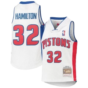 Gorgeous Richard Hamilton Detroit Pistons Youth 2003/04 Hardwood Classics Swingman Jersey   White to elevate your game - day look