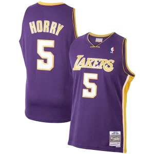 Exquisite Robert Horry Los Angeles Lakers 1999/00 Hardwood Classics Swingman Jersey   Purple a must - have for collectors