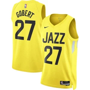 Gorgeous Rudy Gobert Utah Jazz Nike Unisex Swingman Jersey   Icon Edition   Gold perfect for showing team spirit