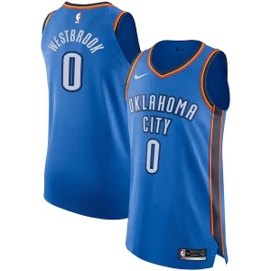 Superb Russell Westbrook Oklahoma City Thunder Nike Authentic Player Jersey   Icon Edition   Blue for passionate basketball fans