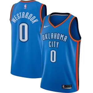 Premium Russell Westbrook Oklahoma City Thunder Nike Swingman Player Jersey   Icon Edition   Blue perfect for showing team spirit