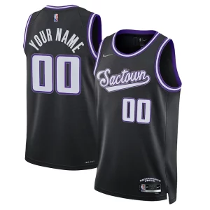 Gorgeous Sacramento Kings Nike 2021/22 Swingman Custom Jersey   City Edition   Black a must - have for collectors